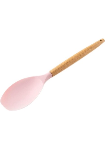 No.6 Tarzı Silikon Pişirme Gereçleri Yapışmaz Spatula Kürek Ahşap Saplı Pişirme Araçları Mutfak Aletleri Pişirme Gereçleri Mutfak Tencere (Yurt Dışından)