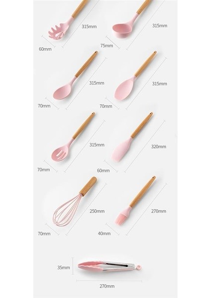 No.6 Tarzı Silikon Pişirme Gereçleri Yapışmaz Spatula Kürek Ahşap Saplı Pişirme Araçları Mutfak Aletleri Pişirme Gereçleri Mutfak Tencere (Yurt Dışından) fırsatları