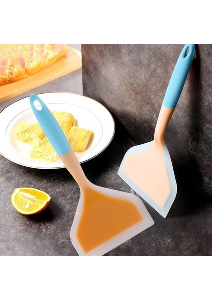 Turuncu Sarı Stil Silikon Mutfak Gereçleri Pişirme Gereçleri Spatula Sığır Eti Yumurta Mutfak Kazıyıcı Geniş Pizza Pişirme Araçları Kürek Yapışmaz Spatula (Yurt Dışından)