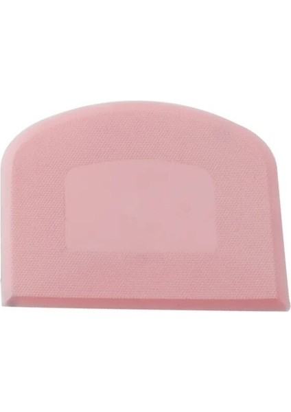 Pembe Stil Plastik Kek Krem Spatula Hamur Bıçağı Kesici Tereyağı Meyilli Kazıyıcı Dekorasyon Düz Pürüzsüz Kenar Spatula Pişirme Pasta Aracı (Yurt Dışından)