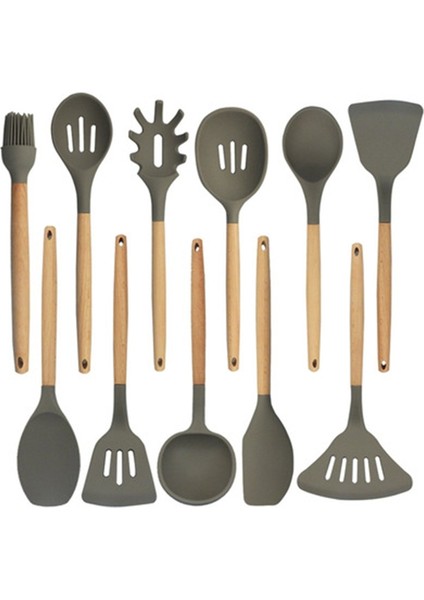 Bej Tarzı Ahşap Silikon Spatula Maşası Çorba Kepçesi Turner Çırpma Pişirme Aleti Mutfak Gereçleri Için Kürek Yapışmaz Tencere Pişirme Aleti (Yurt Dışından) fiyatları