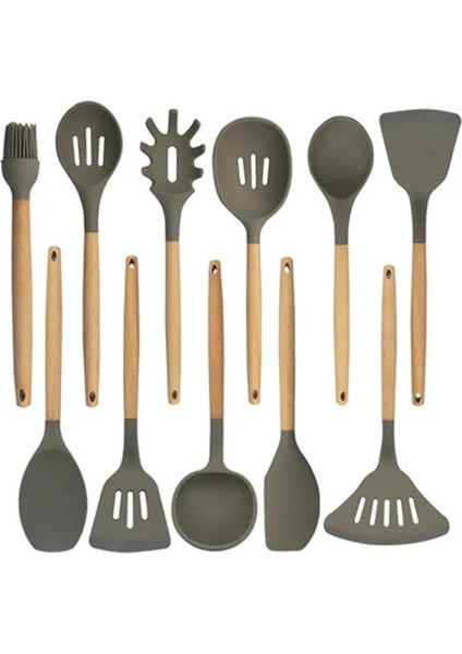 Çoklu Stil Ahşap Silikon Spatula Maşası Çorba Kepçesi Turner Çırpma Pişirme Aleti Mutfak Gereçleri Için Kürek Yapışmaz Tencere Pişirme Aleti (Yurt Dışından) modelleri