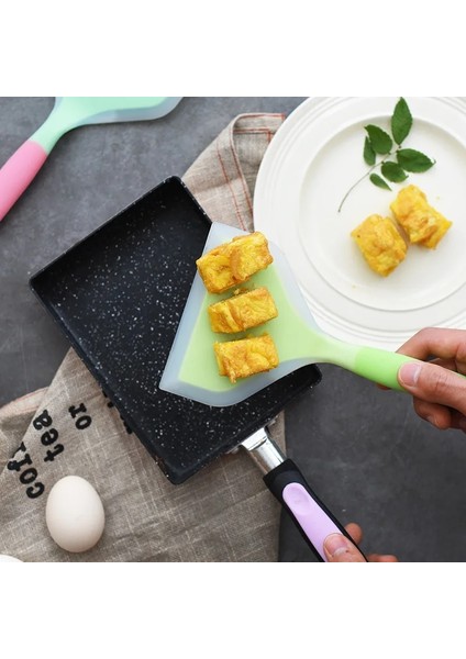 Turuncu Tarzı Mutfak Silikonu Tamagoyaki Omlet Tava Çeviricileri Biftek Spatula Sıcaklığa Dayanıklı Silikon Kürek Pişirme Araçları Mutfak Gereçleri (Yurt Dışından) fiyatları