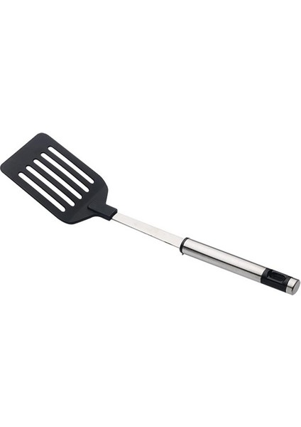 Siyah Gümüş Tarzı Silikon Pişirme Spatula Oluklu Turner Yapışmaz Isıya Dayanıklı Mutfak Gereçleri Ev Kepçe Spatula Çok Fonksiyonlu Pişirme (Yurt Dışından) fiyatları