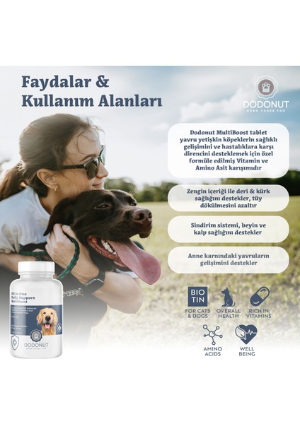 Köpek Sağlık Seti 4'lü ,Probiyotik, Deri Tüy Sağlığı, Multivitamin, Doğal Somon Yağı