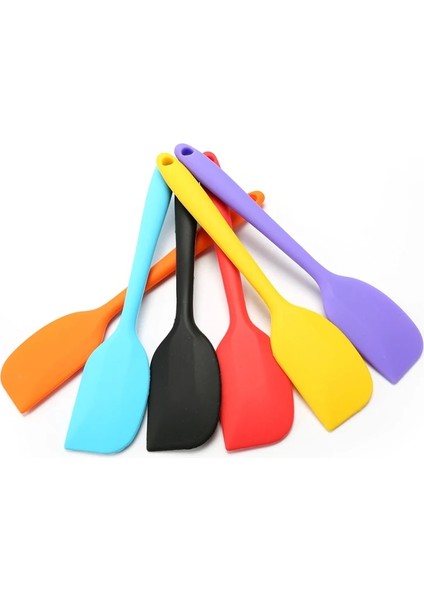 No.2 Tarzı Silikon Pişirme Spatula Kek Spatula Çoklu Renk Karıştırma Meyilli Kazıyıcı Fırça Yumuşak Pişirme Spatula Barbekü Yağ Fırçası Pişirme Aracı (Yurt Dışından)