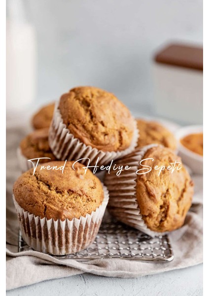 Trend Hediye Sepeti Takribi 200 Adet Beyaz Muffin Kek Kalıbı 40X30 mm , Brownie Kalıbı , Cupcake Kağıdı