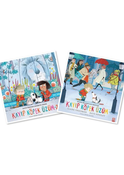 Kayıp Köpek Üzüm (2 Kitap), Claire Freedman - Kate Hindley, Caprice Kalem