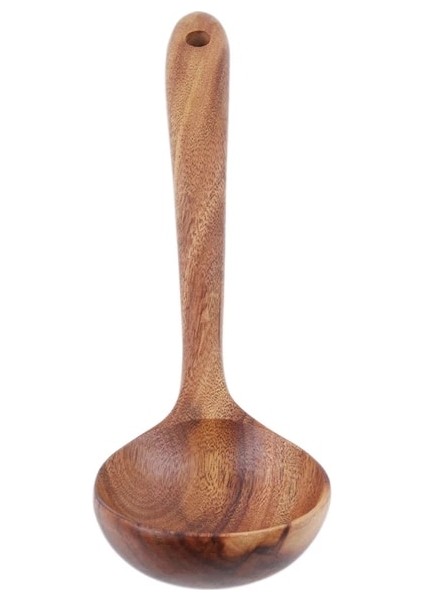 No.6 Tarzı Et Tik Doğal Ahşap Sofra Kaşık Pota Turner Pirinç Kevgir Çorba Skimmer Pişirme Kaşığı Kepçe Mutfak Yeniden Kullanılabilir Alet Kiti (Yurt Dışından)