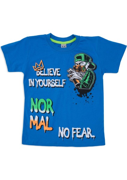Erkek Çocuk Karakter Baskılı T-Shirt Şortlu 2'li Alt Üst Takım