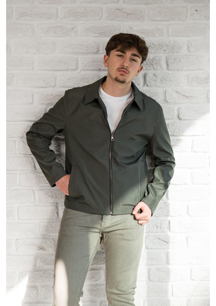 Yakalı Fermuar Kapamalı Içi Astarlı Regular Fit Baharlık Mont fırsatları