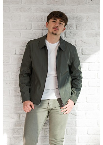 Yakalı Fermuar Kapamalı Içi Astarlı Regular Fit Baharlık Mont indirimleri