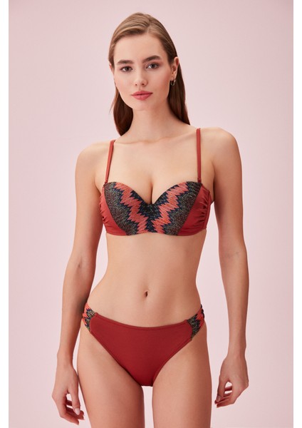 Yanı Pileli Bikini Alt modelleri
