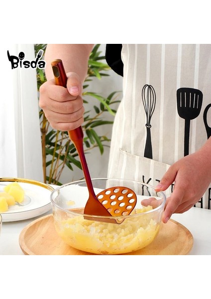 Kısa-Rosegold Stili Patates Ezici Paslanmaz Çelik Püresi Itici Mutfak Gereçleri Meyve Sebze Kırıcı Iki Stil Baskı Aparatı Pişirme Gadget'ı (Yurt Dışından) fiyatları