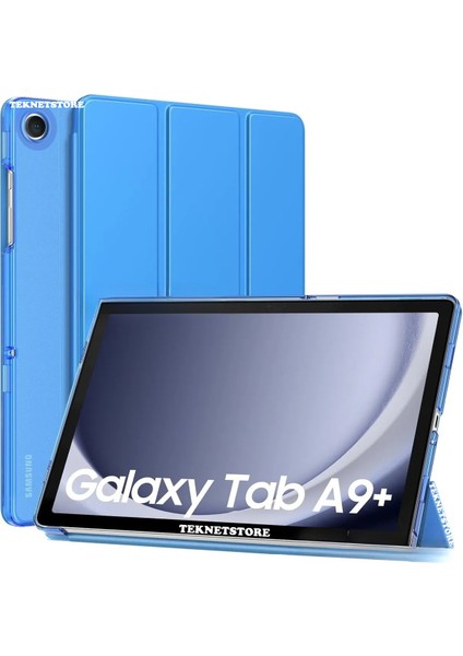 Samsung Galaxy Tab A9 Plus SM-X210 11 Inç Tablet Uyumlu Standlı Akıllı Kılıf Smart Cover Siyah