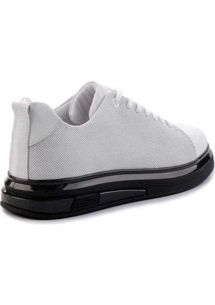 Beyaz Açma Hakiki Deri Erkek Casual Ayakkabı E01380108214 fırsatları