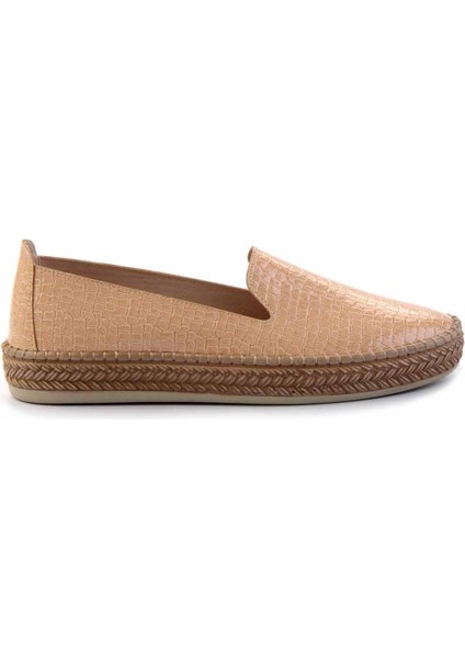 Nude Kroko Kadın Espadril K01309230811 fiyatları