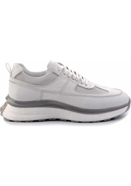 Beyaz Hakiki Deri Erkek Sneaker E01585734703 fiyatları