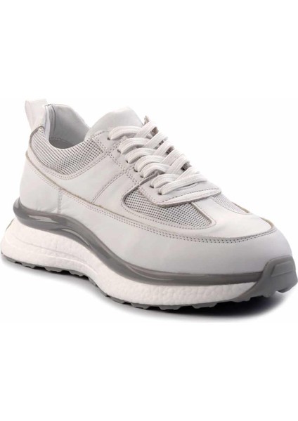 Beyaz Hakiki Deri Erkek Sneaker E01585734703 modelleri
