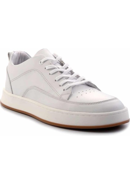 Beyaz Antik Hakiki Deri Erkek Casual Ayakkabı E01380107141 modelleri