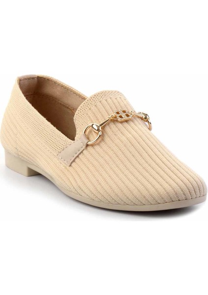 Bej Triko Kadın Loafer Ayakkabı K01320302682 modelleri