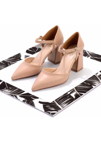 Bej Kadın Klasik Topuklu Ayakkabı K01231364009