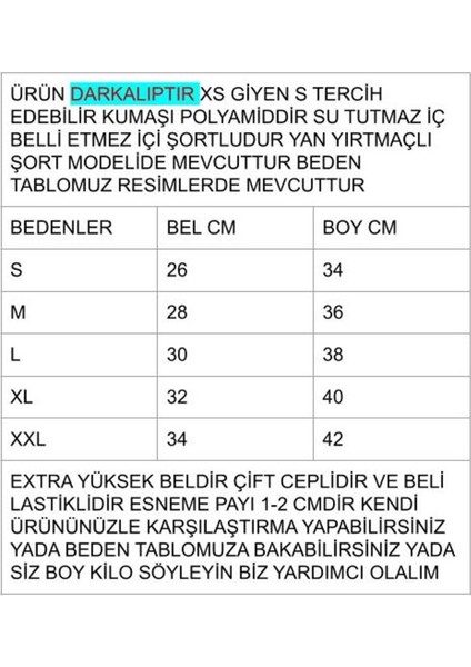 Beyaz Darkalıp Yüksek Bel Içi Taytlı Tenis Etek Darkalıp Polyamid Kumaş Mini Etek