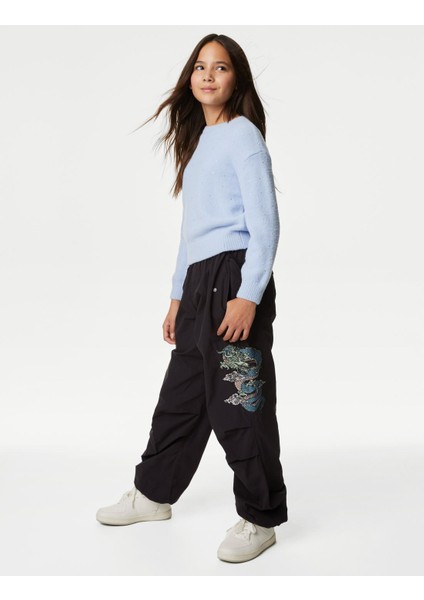 Yumuşak Dokulu Paraşüt Pantolon (6-16 Yaş)