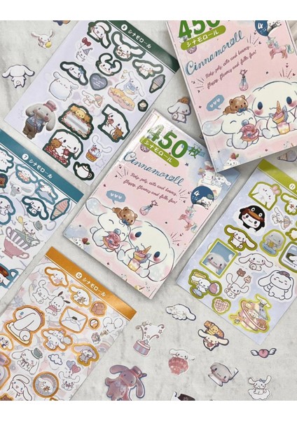 Kağıt Gemi Dükkan Sanrio Cinnamoroll Karakteri Defter Sticker Bullet Journal Defter Süsleme Çıkartma