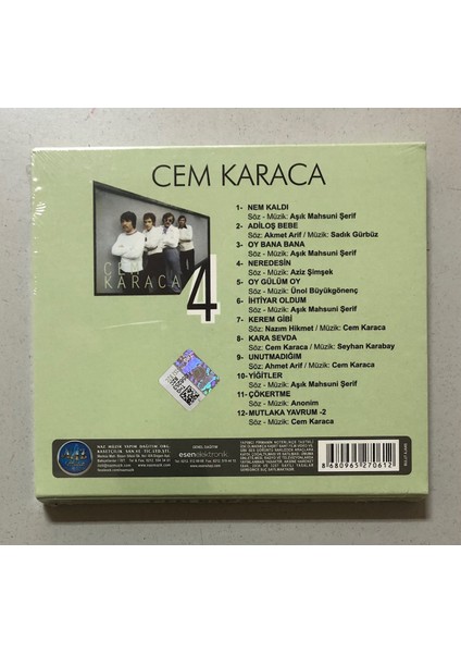 Cem Karaca 4 CD (Jelatininde Sıfır Cd) fiyatları