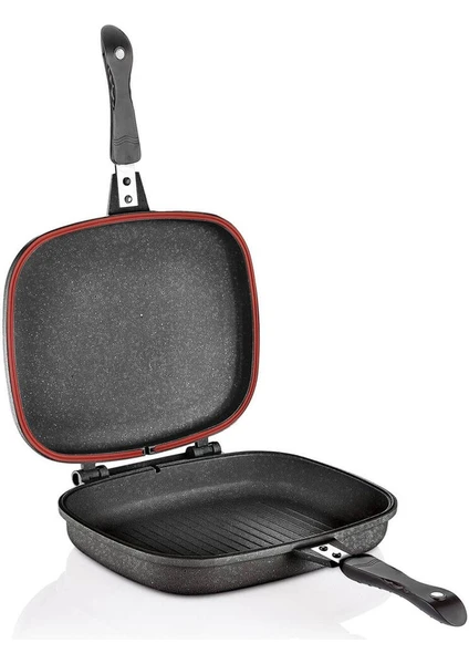 Dikdörtgen  32 Cm Double Grill Pan