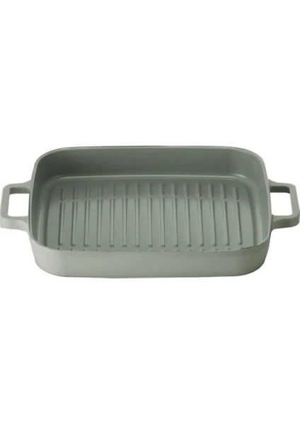 28 cm Dikdörtgen Döküm Grill tava  D-NEOG128