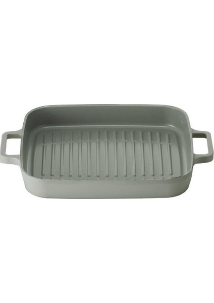 28 cm Dikdörtgen Döküm Grill tava  D-NEOF128G