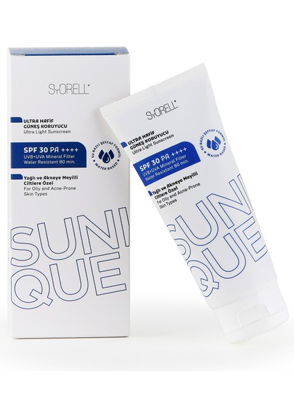 Sunıque Yağlı ve Akneli Ciltlere Özel Güneş Koruyucu Krem 30 Spf