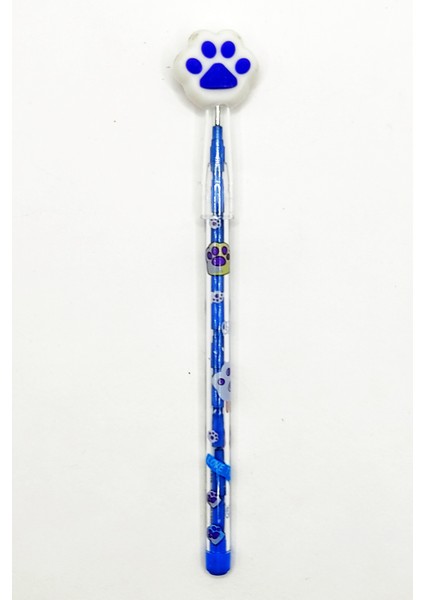 Beyaz Mavi Pati Yumurtlayan Kalem 1 Adet