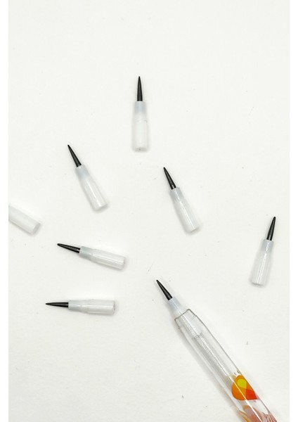 Beyaz Mavi Pati Yumurtlayan Kalem 1 Adet modelleri