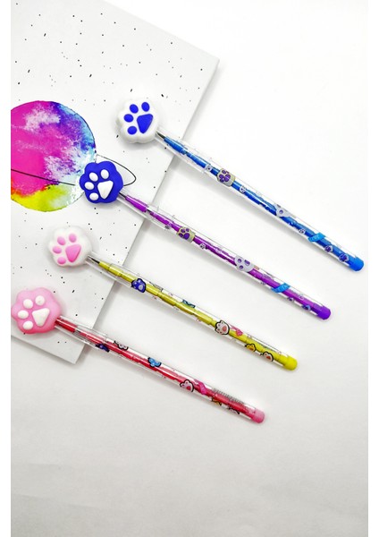 Beyaz Mavi Pati Yumurtlayan Kalem 1 Adet fırsatları