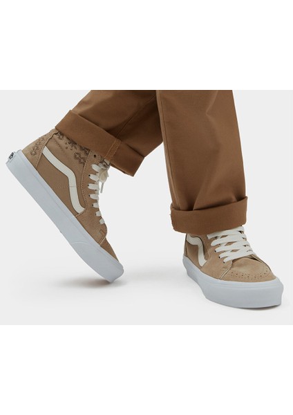 Sk8-Hi Tapared Kadın Günlük Ayakkabı VN0009QP4MG1 Kahverengi fiyatları
