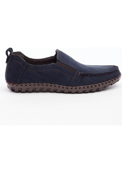Comfort Deri Bağcıksız Erkek Casual Ayakakabı