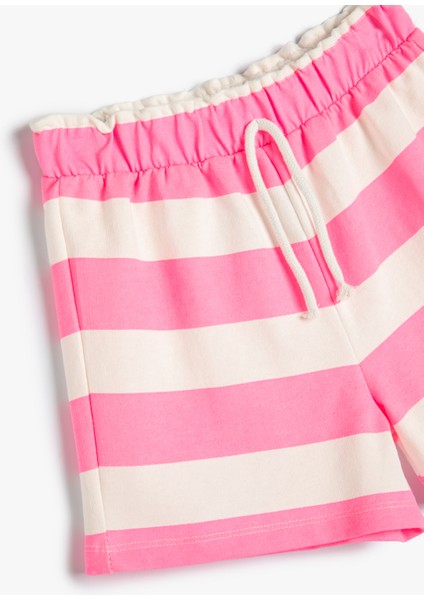 Şort Beli Bağlamalı Pamuklu modelleri