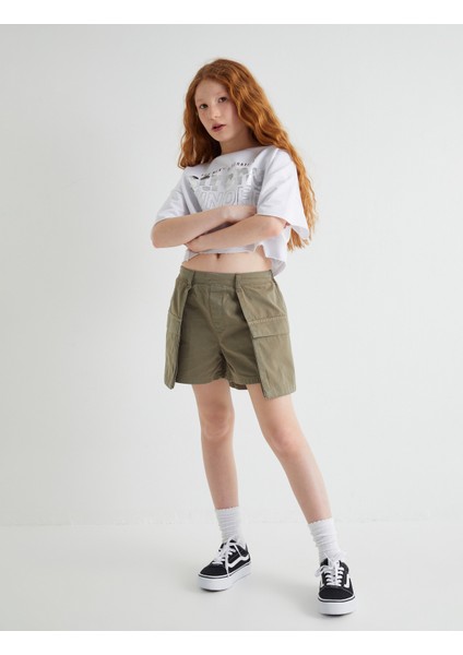 Kargo Mini Kot Etek Kapaklı Cep Detaylı Pamuklu fiyatları