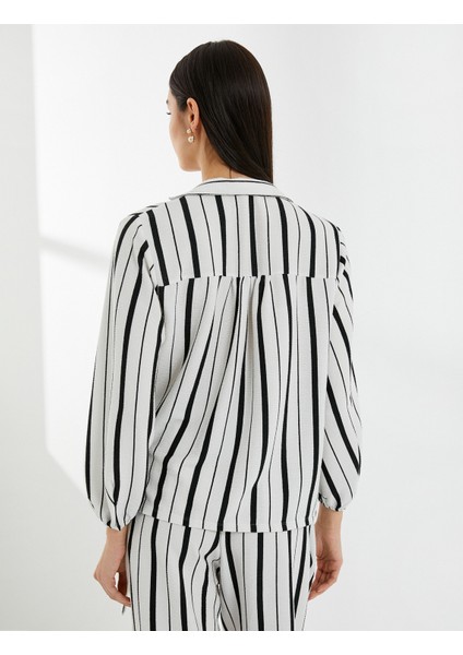 Bluz Kruvaze Bağlamalı Uzun Kollu fırsatları