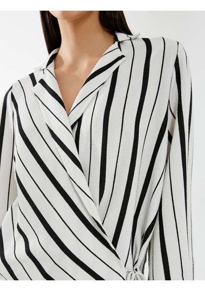 Bluz Kruvaze Bağlamalı Uzun Kollu indirimleri