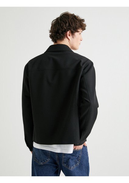 Gömlek Ceket Klasik Yaka Cep Detaylı Düğmeli fırsatları