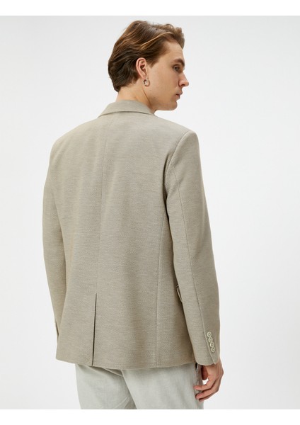 Blazer Ceket Slim Fit Düğmeli Cep Detaylı modelleri