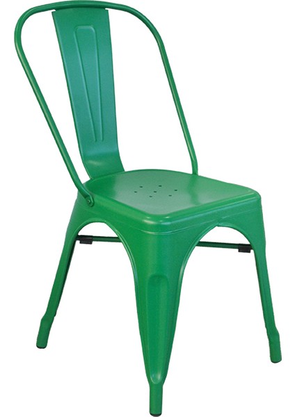 Tolix Kolsuz Metal Sandalye-Yeşil