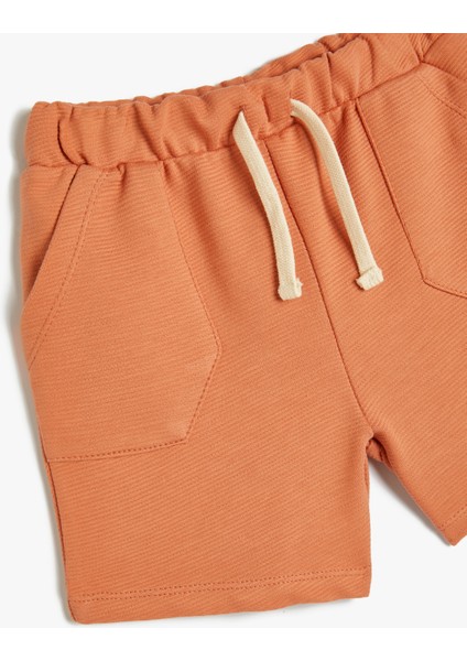 Basic Şort Beli Bağlamalı Cep Detaylı modelleri