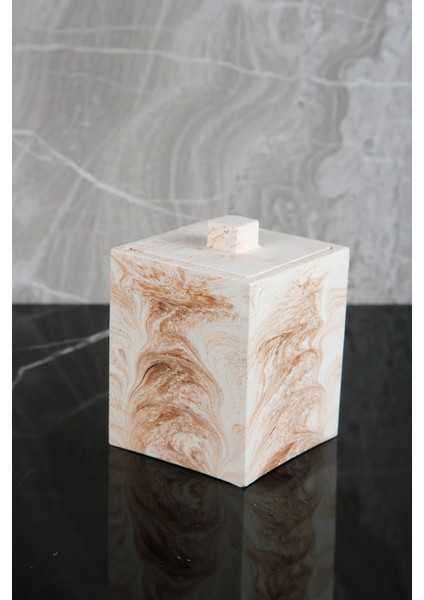 7 Parça Mermer Desenli Beton Banyo Seti Sıvı Sabunluk Diş Fırçalık Pamukluk Saksı Mumluk fiyatları