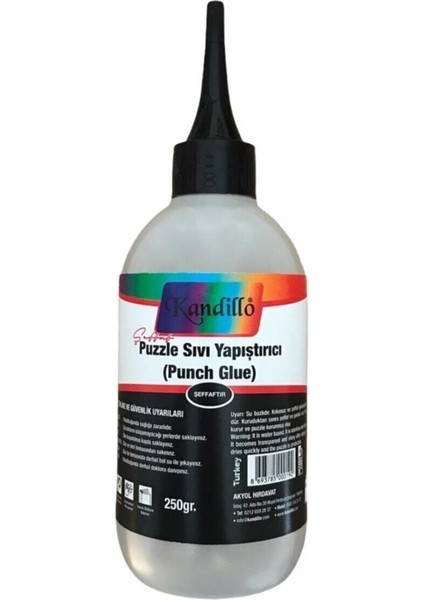 250 Gr. Puzzle Yapıştırıcı Tutkal , Şeffaf, Sıvı Yapıştırıcı, Puzzle Tutkalı