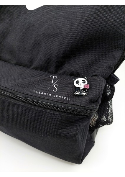 Rozet Metal Broş Yaka Okul Çantası Kıyafet Şapka Takı Aksesuar Panda Ayı Çiçek Sevimli Klips Rosette modelleri